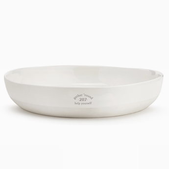 Help Yourself Serving Bowl - Stamped - Ruffled Feather