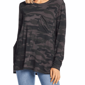 Holland Black Camo T-Shirt - Ruffled Feather