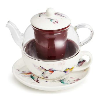 Hummingbird Tea Pot Set - Ruffled Feather