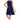 Inman Ribbed Dress - Navy - Ruffled Feather