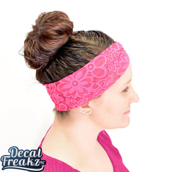 Lace Girl Bandit Headbands - Ruffled Feather