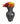 Large Black Marble Vase - Ruffled Feather