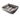 Large Charcoal Dog Bed - Ruffled Feather