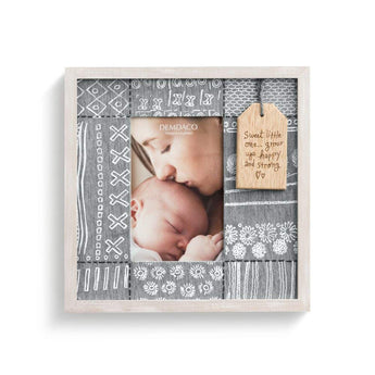 Little One Wood Tag Frame - Ruffled Feather