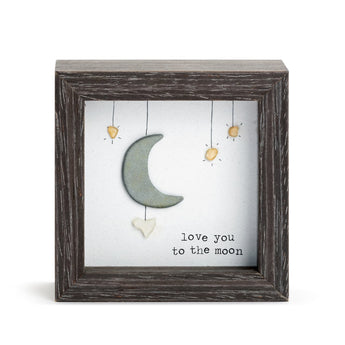 Love You to the Moon Shadow Box - Ruffled Feather