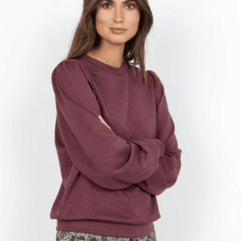 Maroon Sweatshirt - Banu - Ruffled Feather