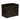 Medium Rectangle Storage Bin - Black/Gold - Ruffled Feather