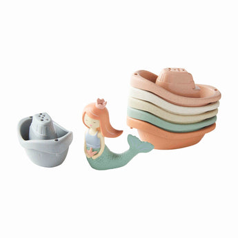 Mermaid Stacking Boat Toy Set - Ruffled Feather