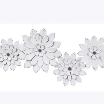 Metal Wall Flowers - Ruffled Feather