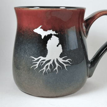 Michigan Roots Rust to Beige 26oz Tavern Mug - Ruffled Feather