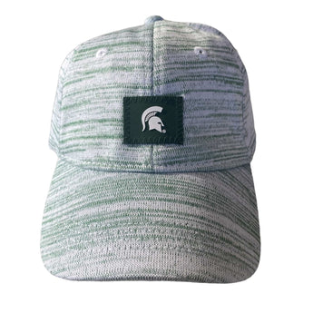 Michigan State White &Green Speckled Knit Cap - Ruffled Feather