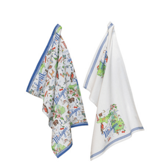 Michigan Tea Towel - Set of 2 - Ruffled Feather