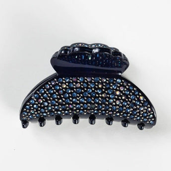 Midnight Mini Hair Clip - Ruffled Feather