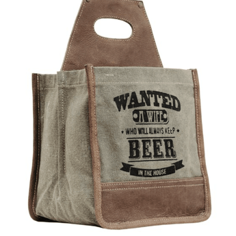 Myra Bag - Wanted Wife 6 Pack Beer Caddy - Ruffled Feather