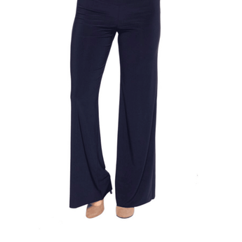 Navy Wide Leg Pant - Ruffled Feather