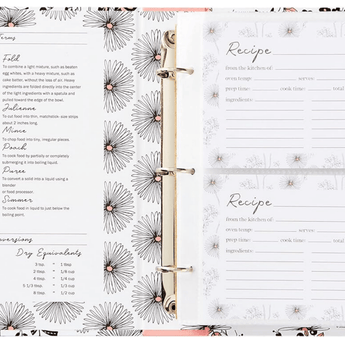 Night/Day Blush Pocket Page Recipe Book - Ruffled Feather