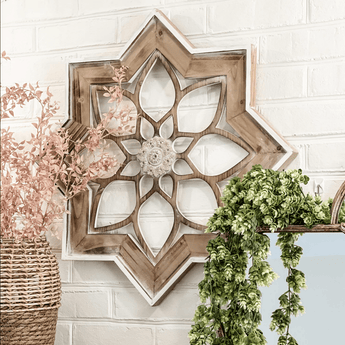 Octagonal Star Frame - Ruffled Feather