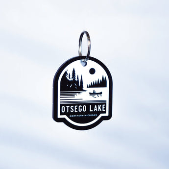 Otsego Shores Keychain - Ruffled Feather