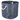 Paper Bin Nautical Blue/Silver Round - Medium - Ruffled Feather