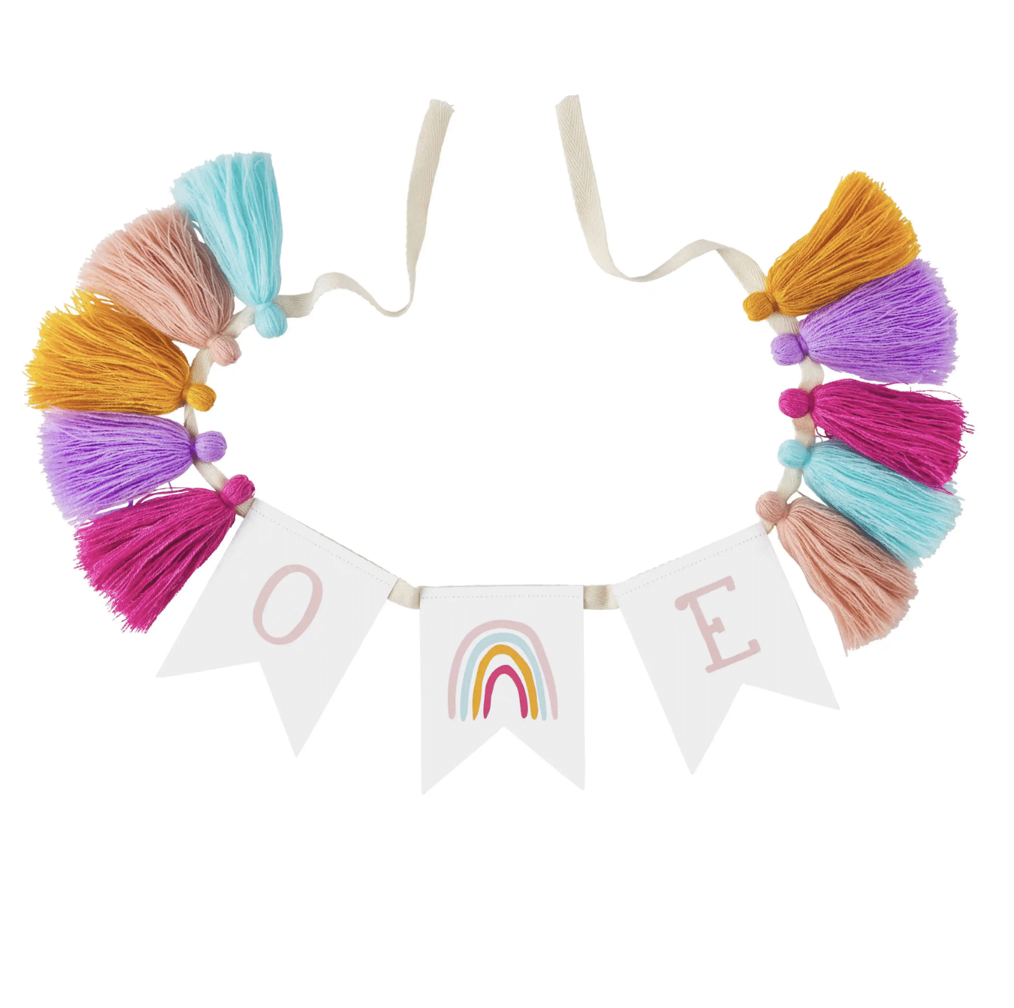 Pink One Birthday Banner – Ruffled Feather