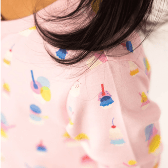 Pink Sundae Funday Magnetic Coverall with Ruffles - Ruffled Feather