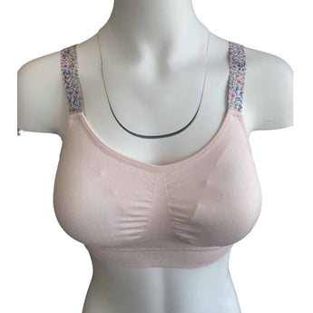 Pink Vintage Boho Bra - Ruffled Feather