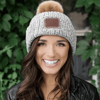 Pom Beanie - Ruffled Feather