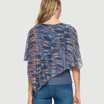 Rainbow Asymmetrical Flowy Top - Ruffled Feather