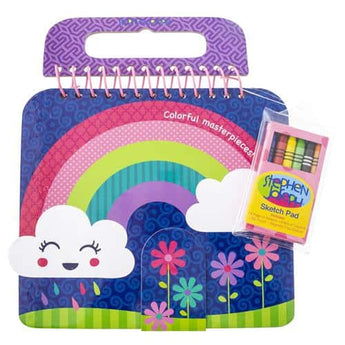 Rainbow Shaped Sketch Pad - Ruffled Feather