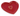 Red Heart Plate - Ruffled Feather