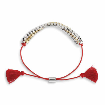 Red Thread Bracelet - Ruffled Feather