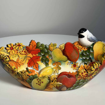 Regular Oval Bowl - Autumn - Ruffled Feather