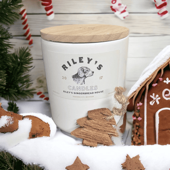 Riley's Candles - Riley's Gingerbread House 11.5oz Candle - Ruffled Feather