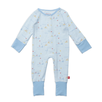 Sail - Ebrate Good Times Magnetic Grow With Me Coverall - Ruffled Feather