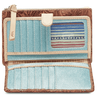 Sally, Slim Wallet - Ruffled Feather