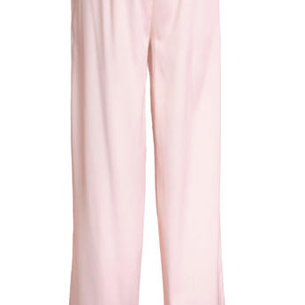 Satin Pajama Pants Pink/Grey - Ruffled Feather