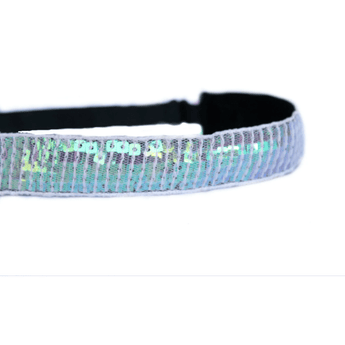 Sequin Non - Slip Headband - Ruffled Feather