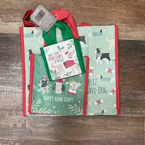 Recycled Gift Bag-S/3-dog