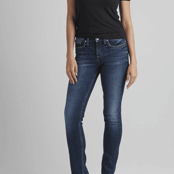 Silver Jean Co. - Suki Straight Leg - Ruffled Feather