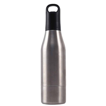 Silver Stainless Bottle Cooler - Ruffled Feather