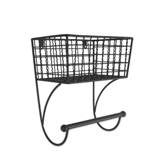 Small Black Farmhouse Towel Rack - Ruffled Feather