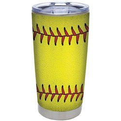 Softball 20oz Tumbler - Ruffled Feather