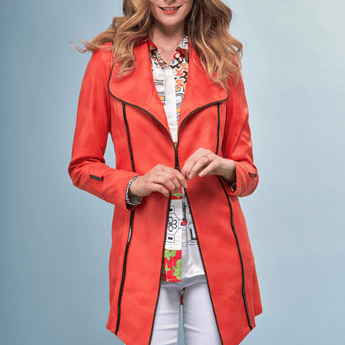 Solid Vegan Jacket - Persimmon - Ruffled Feather