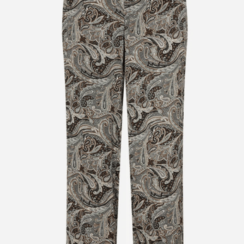 Soya Concept - Harmoni Silky Paisley Pant - Ruffled Feather