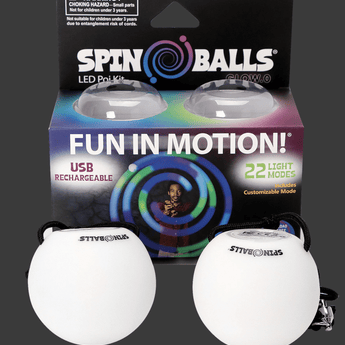 Spin Balls LED Poi Kit - Ruffled Feather