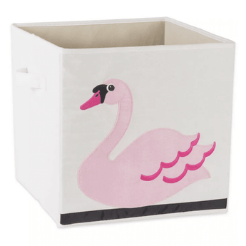 Swan Storage Cube - Ruffled Feather