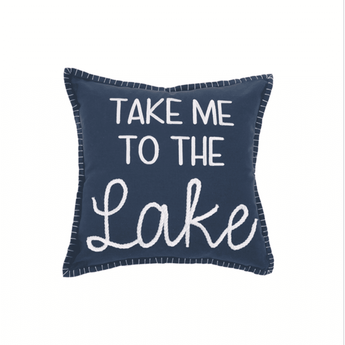 "Take me to the Lake" Throw Pillow - Ruffled Feather