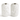 Tall White Ceramic Vase w/ Raised Flowers - Ruffled Feather