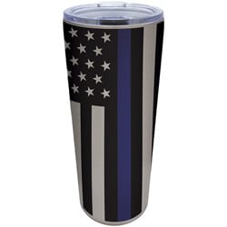 Thin Blue Line 32oz Tumbler - Ruffled Feather