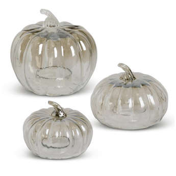 Transparent Glass Pumpkin Cloches - Ruffled Feather